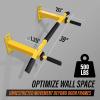 Yes4All Pull Up Bar Wall Mounted – Multifunctional Wall Mounted Pull Up Bar for Home Gym Workout Strength Training Equipment(B. Standard – Orange)