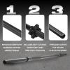Yes4All Standard Straight Barbell 60″ & EZ Curl Bar 47″, Capacity 200 to 480 LB, Weight Bar 1″ to 2″ Diameter – Star Lock Collars, Rubber Ring, Barbell Spins Included for Deadlifts & Squats(B. 1″ Straight Barbell – Black)
