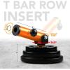 Yes4All T-Bar Row Plate Post Insert Landmine Attachment – Fit 1″ & 2” Olympic Bars – Full 360° Swivel & Easy to Install(B.Orange T-bar Row Insert)