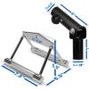 Yes4All T-Bar Row Plate Post Insert Landmine Attachment – Fit 1″ & 2” Olympic Bars – Full 360° Swivel & Easy to Install(D. Combo T-Bar Row Insert + Double D Handle)