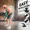 Yes4All T-Bar Row Plate Post Insert Landmine Attachment – Fit 1″ & 2” Olympic Bars – Full 360° Swivel & Easy to Install(G. Combo Viking Press & T Bar Row Insert Black)