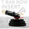 Yes4All T-Bar Row Plate Post Insert Landmine Attachment – Fit 1″ & 2” Olympic Bars – Full 360° Swivel & Easy to Install(I. Black T-bar row Insert)