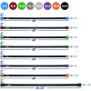 Yes4All Total Body Workout Weighted Bar, Resistance Band Bar, Racks for Strength Training, Exercise Bar for Yoga in Home and Gym – Single/Combo(G. 25lbs)