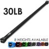 Yes4All Total Body Workout Weighted Bar, Resistance Band Bar, Racks for Strength Training, Exercise Bar for Yoga in Home and Gym – Single/Combo(H. 30lbs)