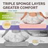 Yes4All Triple-Layer Sponge Yoga Bolster Pillow for Restorative Yoga & Meditation – Versatile Yoga Support Pillow, Balance & Poses Modification(C. Rose)
