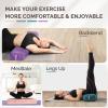 Yes4All Triple-Layer Sponge Yoga Bolster Pillow for Restorative Yoga & Meditation – Versatile Yoga Support Pillow, Balance & Poses Modification(D. Purple)
