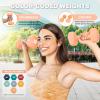 Yes4All Vinyl Hexagon Dumbbell – Dumbbells Set of 2 Hand Weights for Home Gym & Strength Training (2-15 lbs Weight Options)(A. 2 lbs – Peach Puzz – Pair)