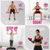 Yes4All Vinyl Hexagon Dumbbell – Dumbbells Set of 2 Hand Weights for Home Gym & Strength Training (2-15 lbs Weight Options)(E. 10 lbs – Pink Yarrow – Pair)