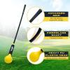 Yes4All Wall Ball, Soft Leather Weighted Iron Sand Ball for Dynamic Multifunctional Exercise, 6 LB – 30 LB(A.Yellow)