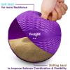 Yes4All Weighted Toning Balls for Exercise, Soft Medicine Balls for Exercise, Pilates, Yoga, Balance, Flexibility, 2-10lbs(E. (8lb x 2) Pair- Purple)