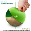 Yes4All Weighted Toning Balls for Exercise, Soft Medicine Balls for Exercise, Pilates, Yoga, Balance, Flexibility, 2-10lbs(H. 4lb – Green)