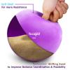 Yes4All Weighted Toning Balls for Exercise, Soft Medicine Balls for Exercise, Pilates, Yoga, Balance, Flexibility, 2-10lbs(K. 8lb – Purple)