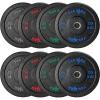 Yes4All 2″ Bumper Plate, 10-190 LB Olympic Rubber Weight Plate with Steel Hub for WeightLifting, Strength Training, Home Gym, Less Impact, Absorb Bounce & Shock, Multiple Options(190LB)