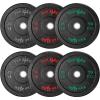 Yes4All 2″ Bumper Plate, 10-190 LB Olympic Rubber Weight Plate with Steel Hub for WeightLifting, Strength Training, Home Gym, Less Impact, Absorb Bounce & Shock, Multiple Options(100LB Set)