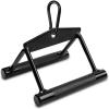 Yes4All Cable Machine Attachment, Double D Handle & Tricep Rope Cable Attachment, Weight Machine Accessories Load 880 LB for Home Gym(Black)
