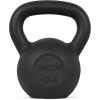 Yes4All Cast Iron Kettlebell, Strength Training Kettlebells 5-80 Lb (5,10,15,20,25,30,35,40,45,50,60,70,80 Lb) for Full Body Workout, Push up, Strength Training – Single & Kettlebell Set of 2 for Men(I.Black 45lbs)