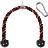 Yes4All Deluxe Tricep Rope Cable Attachment, 27 & 36 inch with 4 Colors, Exercise Machine Attachments Pulley System Gym Pull Down Rope with Carabiner(F. 36″ Red Black)