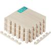 Yes4All EVA Interlocking Mats, Puzzle Floor Tiles, Foam Floor Padding with Border for Furniture, Home Space, Living Room, Garage 11,22,32 SQFT(C. Walnut Wood Light)