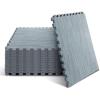 Yes4All EVA Interlocking Mats, Puzzle Floor Tiles, Foam Floor Padding with Border for Furniture, Home Space, Living Room, Garage(J. 48 Square Feet (12 Tiles) – Slate)