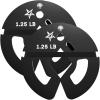Yes4All Fractional Weight Plates Set, Available In Steel And Rubber, Set of 2/4/6 Plates in 1.25LB, 2.5LB, or 5LB Sizes, Micro Change Plates for Dumbbell and Olympic Barbell Weightlifting(A. 1.25LB x 2pcs (Steel))