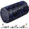 Yes4All High-Density EPP Round Back Roller Foam, Exercise Foam Roller for Yoga, Pilates & Stretching – 12, 18, 24, 36 inch(Blue Speckled)