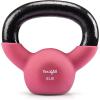 Yes4All Kettlebell, 5-65 LB Neoprene Coated Cast Iron Kettlebells, Wide Grip Handle & Flat Bottom for Swings, Squats, Deadlifts, Push Ups & Full Body Training at Home Gym – Single & Set(A1. 5LB – Fruit Dove)