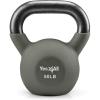 Yes4All Kettlebell, 5-65 LB Neoprene Coated Cast Iron Kettlebells, Wide Grip Handle & Flat Bottom for Swings, Squats, Deadlifts, Push Ups & Full Body Training at Home Gym – Single & Set(W. 50LB)