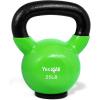 Yes4All Kettlebells Rubber Base, Kettlebell Set for Women, Strength Training Kettlebells Weights (10-65 lbs)(F. 25LB – Green)
