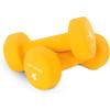 Yes4All Neoprene Coated Dumbbell Hand Weight Sets of 2 – Multiple Weight Options with 15 Colors, Anti-roll, Anti-Slip, Hexagon Shape(G. Orange – 8lbs – Pair)