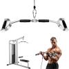 Yes4All Neutral Paddle Grip LAT Pull Down Bar, Range of Motion Spreader Handle Cable Attachments(Press Down Bar 27 Inches)