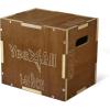Yes4All Plyo Box, 3-in-1 Wooden Box Jumps for Home Gym, 450 lbs Boxes Step Up with Smooth Edges & Wide Built-in Handles for Jumping, Strength Training, Lunges, Squats, Dips(B. Wood – Espresso)