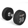 Yes4All Urethane Dumbbell with Anti-Slip Knurled Handle 5-50 LB for Muscle Building – Sold Individually(F. 30 Pounds)