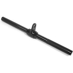 Yes4All Cable Machine Attachment, Row Handles, Tricep Rope, Straight Bar, V Bar, LAT Pulldown Accessories Load 880 LB for Home Gym(B. Straight Bar – Black)
