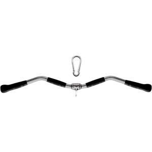 Yes4All Neutral Paddle Grip LAT Pull Down Bar, Range of Motion Spreader Handle Cable Attachments(Curl Pull Down Bar 30 Inches)