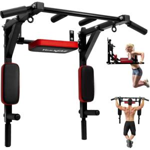 Yes4All Pull Up Bar Wall Mounted – Multifunctional Wall Mounted Pull Up Bar for Home Gym Workout Strength Training Equipment(A. Multifunctional Wall Mounted Pull Up Bar)