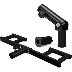 Yes4All T-Bar Row Plate Post Insert Landmine Attachment – Fit 1″ & 2” Olympic Bars – Full 360° Swivel & Easy to Install(G. Combo Viking Press & T Bar Row Insert Black)