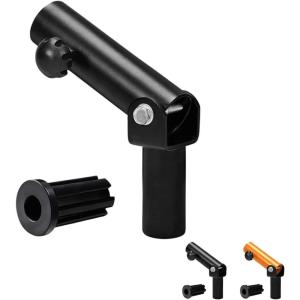 Yes4All T-Bar Row Plate Post Insert Landmine Attachment – Fit 1″ & 2” Olympic Bars – Full 360° Swivel & Easy to Install(I. Black T-bar row Insert)