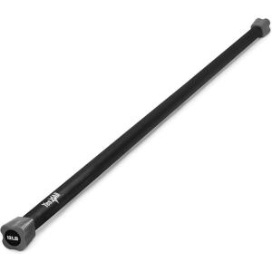 Yes4All Total Body Workout Weighted Bar, Resistance Band Bar, Racks for Strength Training, Exercise Bar for Yoga in Home and Gym – Single/Combo(D. 12lbs)