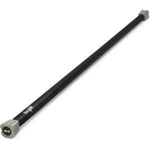 Yes4All Total Body Workout Weighted Bar, Resistance Band Bar, Racks for Strength Training, Exercise Bar for Yoga in Home and Gym – Single/Combo(E. 15lbs)