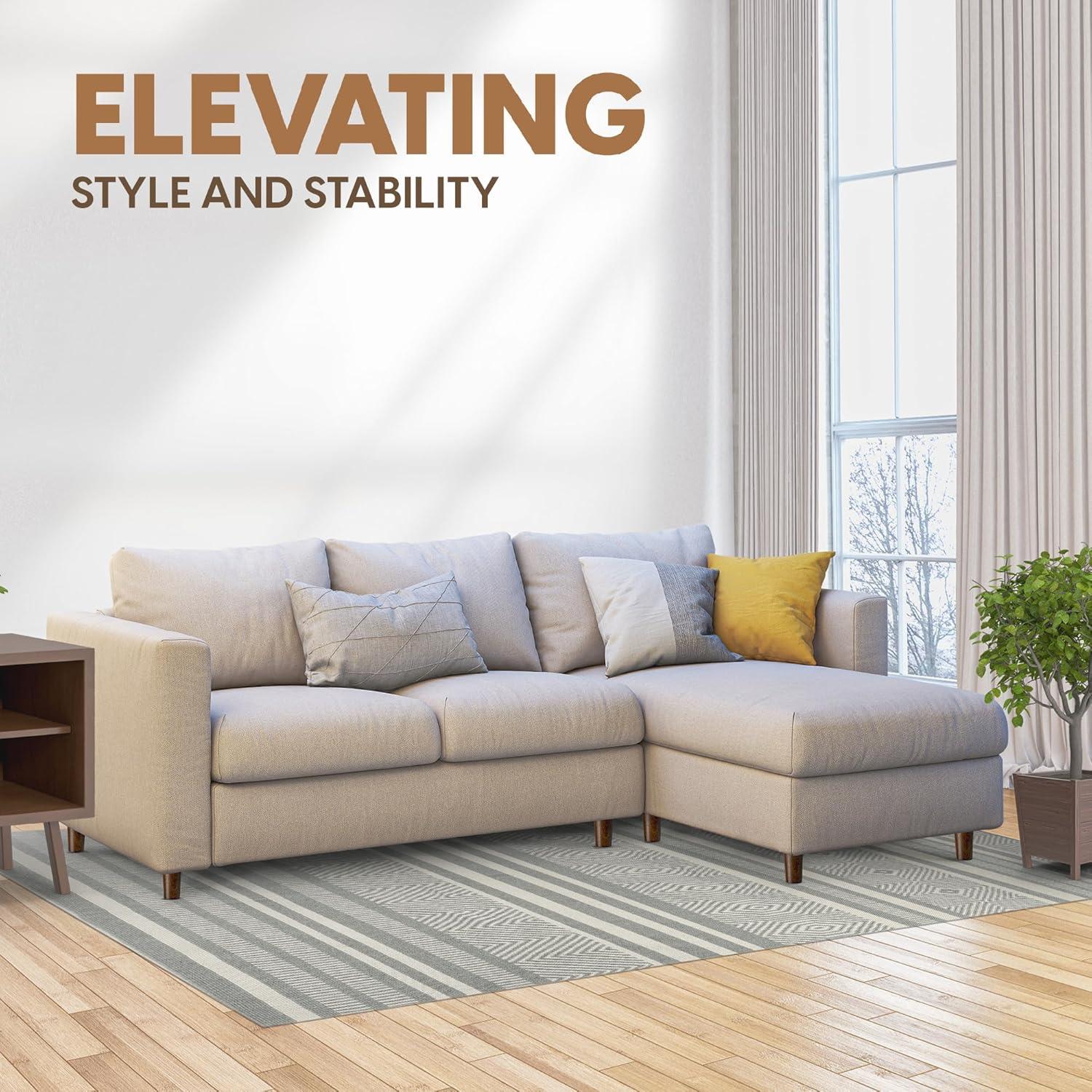 image:imageYes4All 3 Inches Square Wood Furniture Legs Set of 4 Wooden Replacement Feet for Couch Adjustable Sofa Ottomans Tapered Leg with Leveler Brown Solid Wood Parts for Table ChairRound Brown