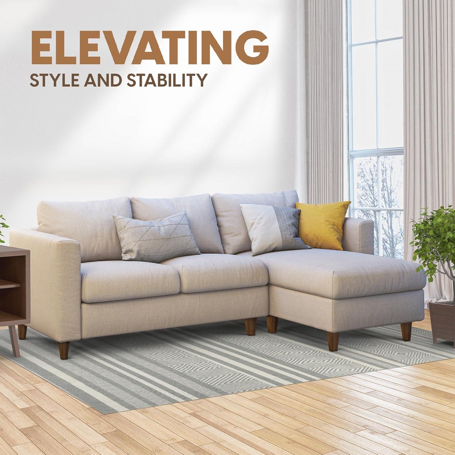 image:imageYes4All 3 Inches Square Wood Furniture Legs Set of 4 Wooden Replacement Feet for Couch Adjustable Sofa Ottomans Tapered Leg with Leveler Brown Solid Wood Parts for Table ChairSquare Brown
