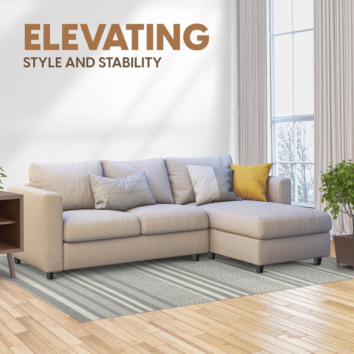 image:imageYes4All 3 Inches Square Wood Furniture Legs Set of 4 Wooden Replacement Feet for Couch Adjustable Sofa Ottomans Tapered Leg with Leveler Brown Solid Wood Parts for Table ChairSquare Black