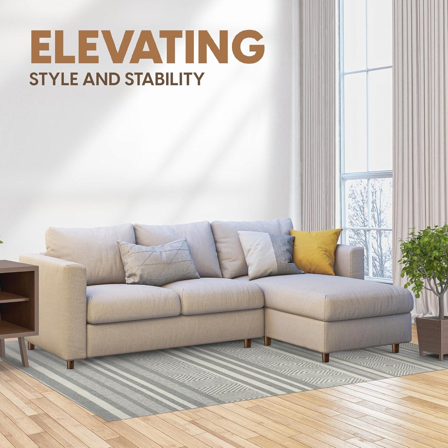 image:imageYes4All 3 Inches Square Wood Furniture Legs Set of 4 Wooden Replacement Feet for Couch Adjustable Sofa Ottomans Tapered Leg with Leveler Brown Solid Wood Parts for Table ChairRound Brown