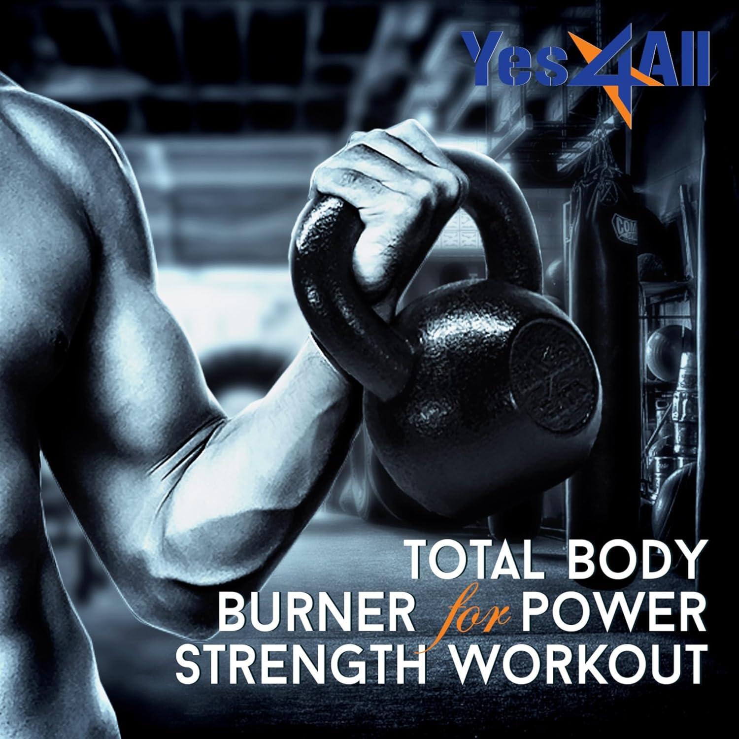 image:imageYes4All 70 lbs Kettlebell Heavy Cast Iron Solid Smooth Handle Weights for WomenMen Strength Training Equipment