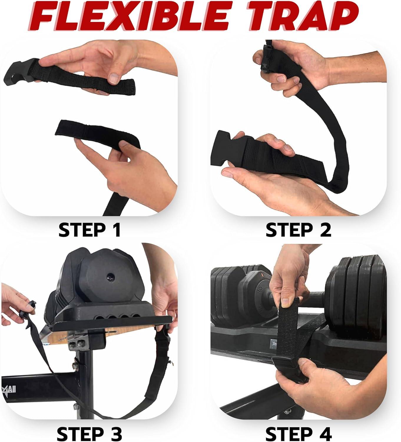 image:imageYes4All Adjustable Dumbbell Stand 160 Pound Capacity Spotter Rack amp Weight Rack with Strap Easy Storage amp SafetyA Adjustable Dumbbell Stand