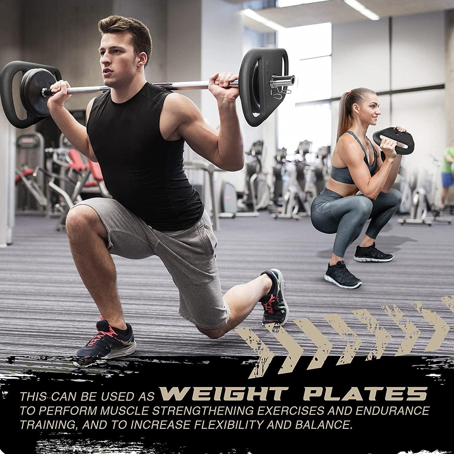 image:imageYes4All Cast Iron Rucking Weight with 2 Center Hole Training Weight Plate with Upgraded Rounded Handle for Weighted Walking Lifting Rucking amp Tactical Strength Training US Patented DesignA 20LB