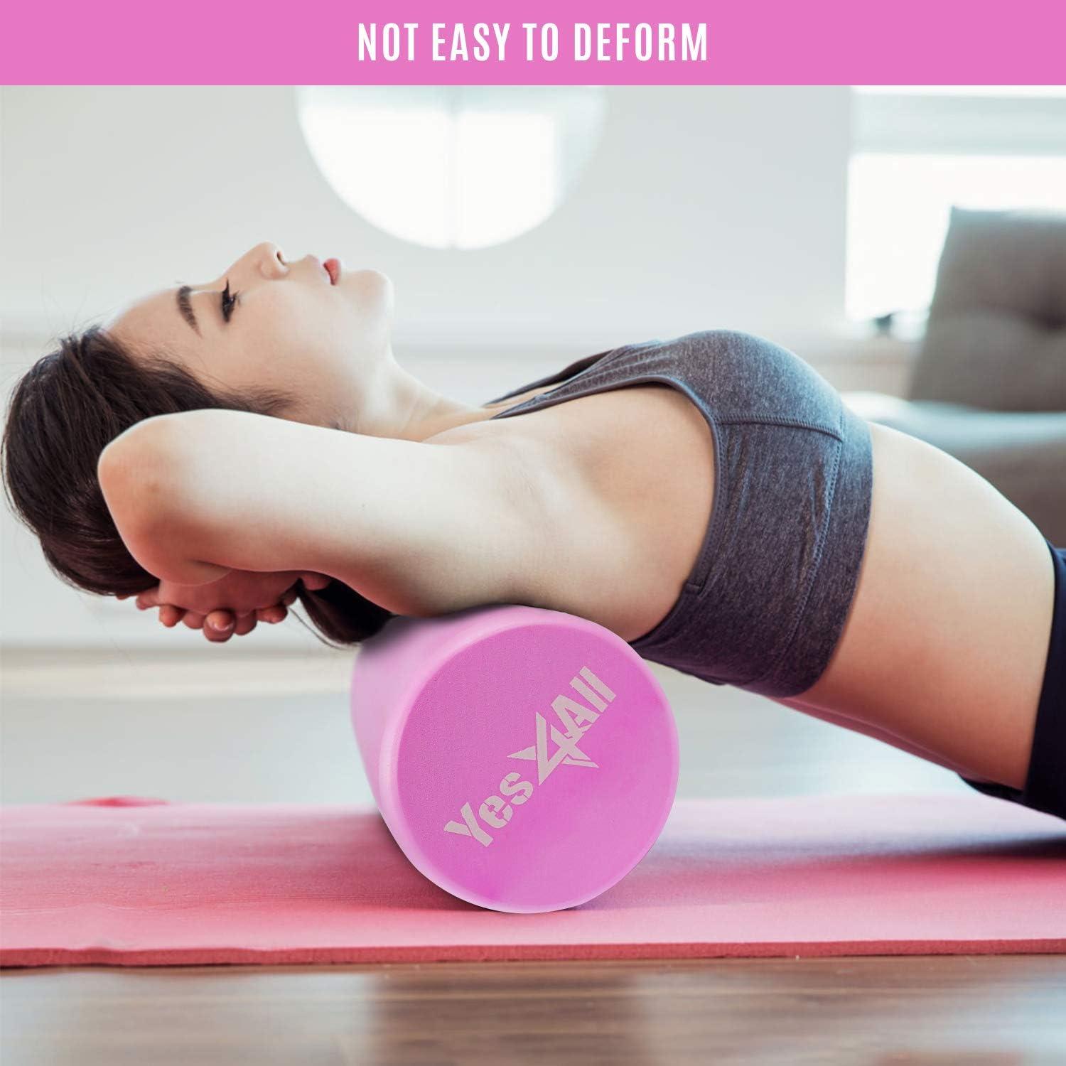 image:imageYes4All EVA Firm Foam Rollers for Yoga amp Pilates Available in 12 18 24 36 inch Yoga Roller for Massage Stretching Core StrengtheningC Violet