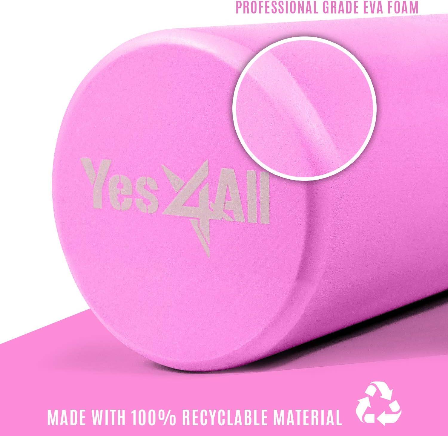 image:imageYes4All EVA Firm Foam Rollers for Yoga amp Pilates Available in 12 18 24 36 inch Yoga Roller for Massage Stretching Core StrengtheningC Violet