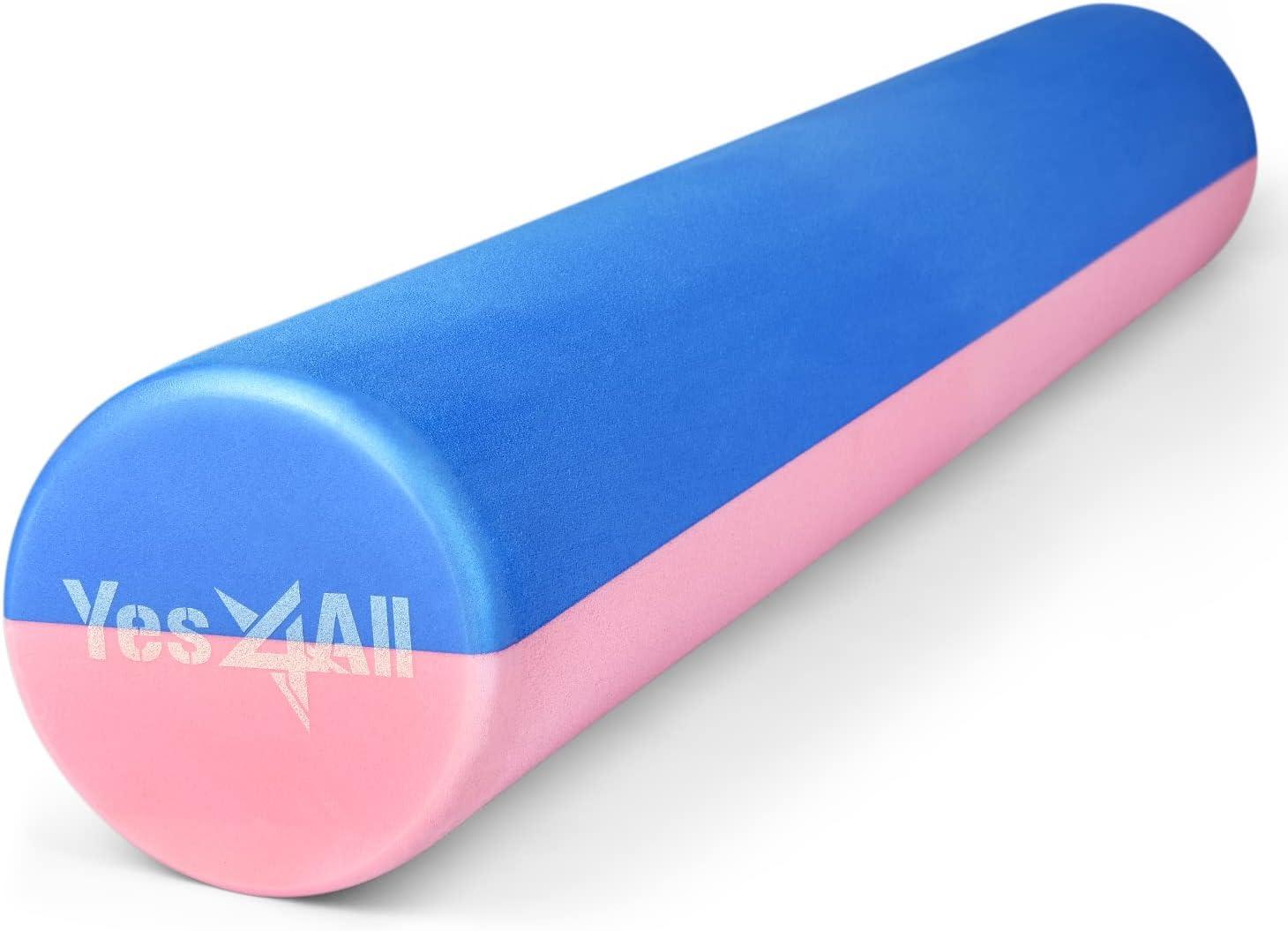 image:imageYes4All EVA Firm Foam Rollers for Yoga amp Pilates Available in 12 18 24 36 inch Yoga Roller for Massage Stretching Core StrengtheningE Duo Pastel