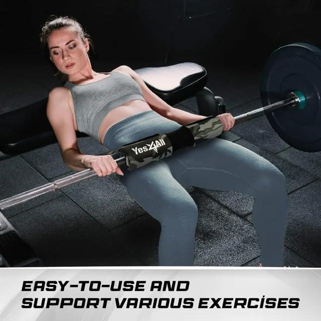 image:imageYes4All Ergonomic Foam Bar Pad Olympic Barbell Squat Pad Neck Pad for Squats Hip Thrusts Weight Lifting Bar Pad
